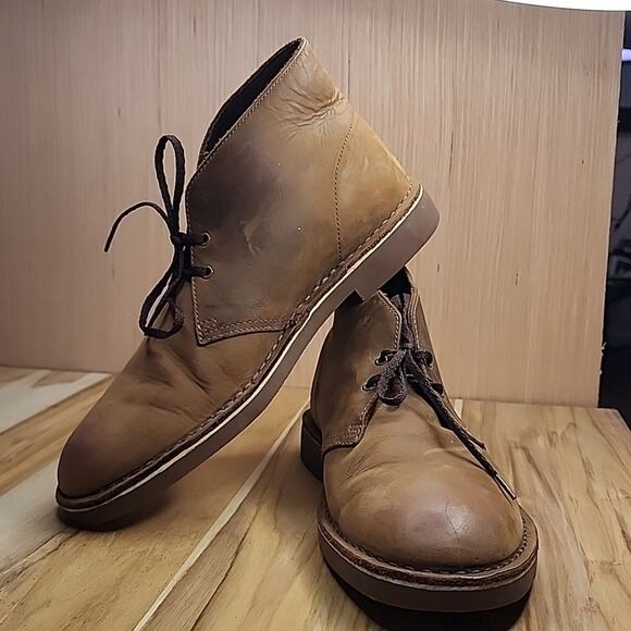 ❤️‍?CLARKS❤️‍? ORIGINAL CLASSICS 100% GRAIN LEATHER CHUKKAS MENS SIZE 11 VGUC main image 14